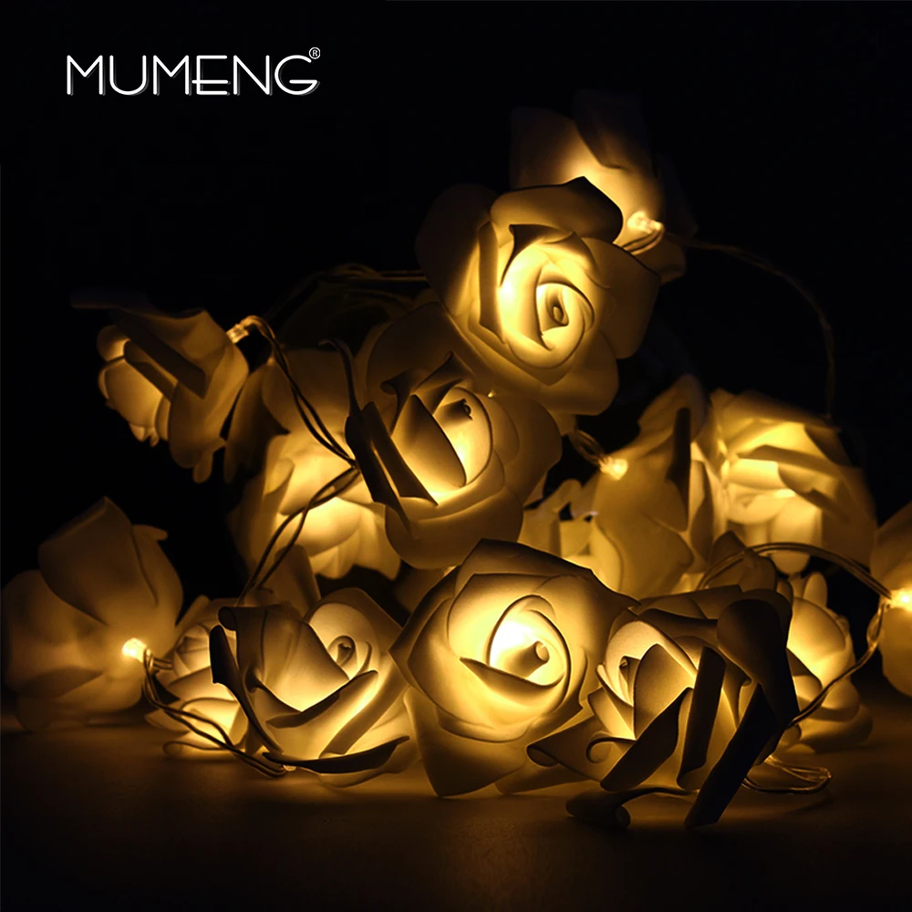 MUMENG 2.5M LED String Light RGB 20LED IP44 Waterproof Rose Flower String Christmas Party Outdoor Lighting for Home Decoration
MUMENG 2.5M LED String Light RGB 20LED IP44 Waterproof Rose Flower String Christmas Party Outdoor Lighting for Home Decoration