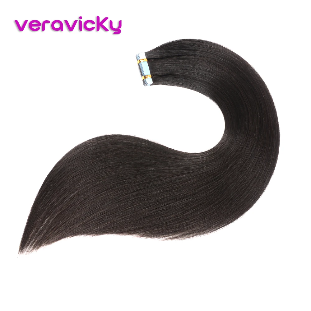 veravicky Remy Tape In Human Hair Extensions 1B# Straight Natural Black Invisible Skin Weft(16" 18" 20" 20pcs)
veravicky Remy Tape In Human Hair Extensions 1B# Straight Natural Black Invisible Skin Weft(16" 18" 20" 20pcs)