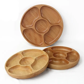 25/30cm Wooden Kitchen Dish Tableware 5 Grid Fruits Plate Rice Salad Plates Dinnerware Snacks Nut Melon Seeds Plate Storage Tray
25/30cm Wooden Kitchen Dish Tableware 5 Grid Fruits Plate Rice Salad Plates Dinnerware Snacks Nut Melon Seeds Plate Storage Tray