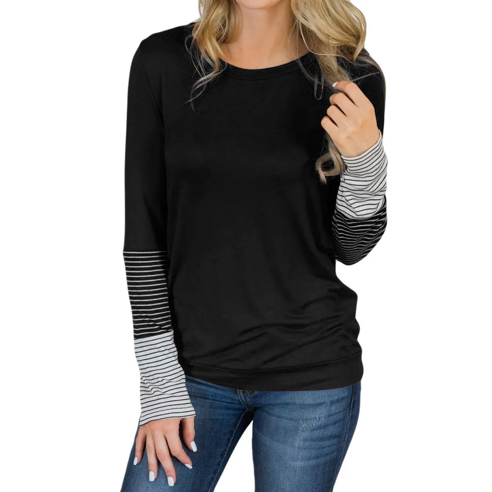 ISHOWTIENDA Women Blouse Top Plus Size Women's Long Sleeve Stripe Print Patchwork Blouse Fashion shirt blusa feminina Haut Femme
ISHOWTIENDA Women Blouse Top Plus Size Women's Long Sleeve Stripe Print Patchwork Blouse Fashion shirt blusa feminina Haut Femme