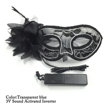 Lady Sexy Glowing Dark Lace Mask 10 Color Choice Neon Cold Light Led Strip Birthday Wedding Party Props Dc 3v Inverter Lady Sexy Glowing Dark Lace Mask 10 Color Choice Neon Cold Light Led Strip Birthday Wedding Party Props Dc 3v Inverter