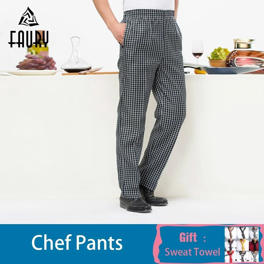 Chef Pants Elastic Waist Long Work Men Clothes Barbers Wholesale Print Logo Custom Kitchen Wear Trousers Restaurant Hot Pot Shop
Chef Pants Elastic Waist Long Work Men Clothes Barbers Wholesale Print Logo Custom Kitchen Wear Trousers Restaurant Hot Pot Shop
