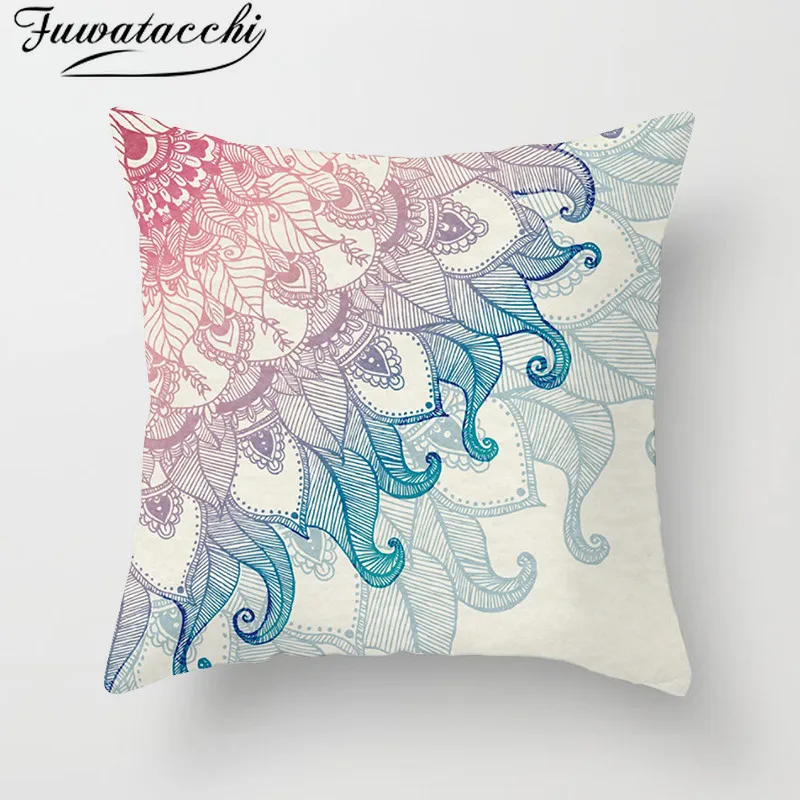 Fuwatacchi Fresh Water Oil Painting Cushion Cover Colorful Mandala Pattern Throw Pillow Cover Pink Flower Pillowcases
Fuwatacchi Fresh Water Oil Painting Cushion Cover Colorful Mandala Pattern Throw Pillow Cover Pink Flower Pillowcases