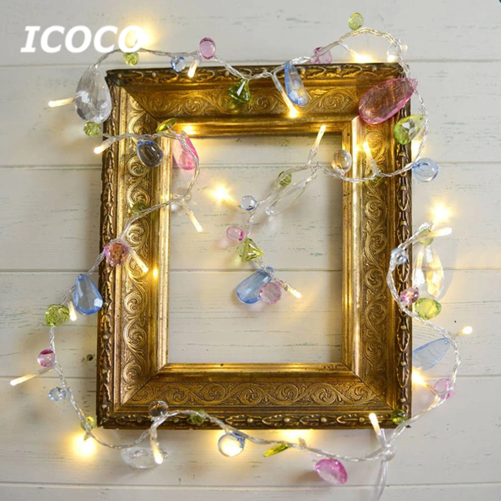 ICOCO 1.5m 10 LED Fairy Crystal Bead String Licht Kerstboom Krans Batterij Decoratieve Vakantie Wedding Party Home Decoratie Led
ICOCO 1.5m 10 LED Fairy Crystal Bead String Licht Kerstboom Krans Batterij Decoratieve Vakantie Wedding Party Home Decoratie Led