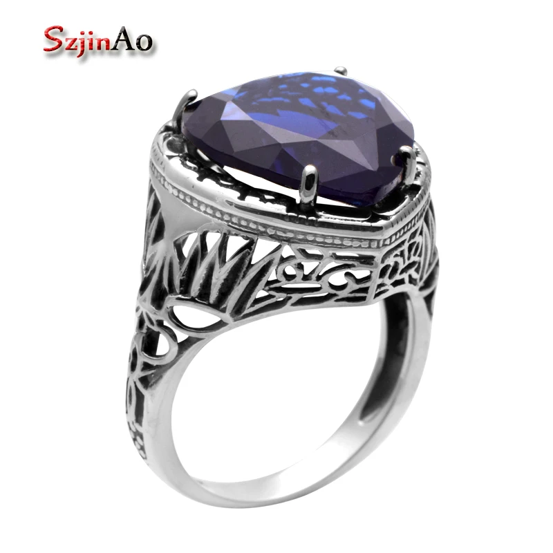 Szjinao Top Quality Victoria Wieck Rings Sapphrie Solid Stone 925 Sterling Silver Antique Jewelry Handmade Rings Size 5-10
Szjinao Top Quality Victoria Wieck Rings Sapphrie Solid Stone 925 Sterling Silver Antique Jewelry Handmade Rings Size 5-10