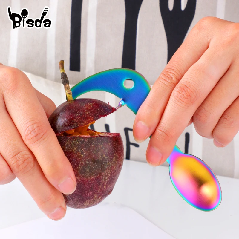 1Pc Passion Opener with Spoon Portable Stainless Steel Fruit Opener Gold Kitchenware Easy Useful Colorful Kitchen Gadgets
1Pc Passion Opener with Spoon Portable Stainless Steel Fruit Opener Gold Kitchenware Easy Useful Colorful Kitchen Gadgets