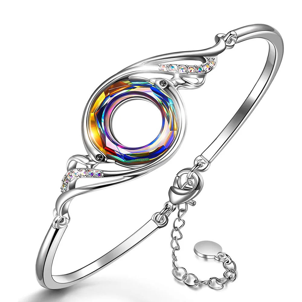 Hermosa Woman's Bracelet Nirvana of Phoenix Crystals from Swarovski 925 Sterling Silver Bracelet Adjustable 7.5 inch
Hermosa Woman's Bracelet Nirvana of Phoenix Crystals from Swarovski 925 Sterling Silver Bracelet Adjustable 7.5 inch