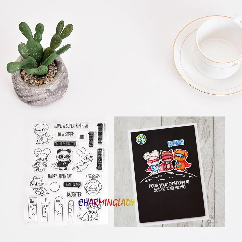 Superhero stamp Clear Stamp for Scrapbooking Transparent Silicone Rubber DIY Photo Album Decor
Superhero stamp Clear Stamp for Scrapbooking Transparent Silicone Rubber DIY Photo Album Decor