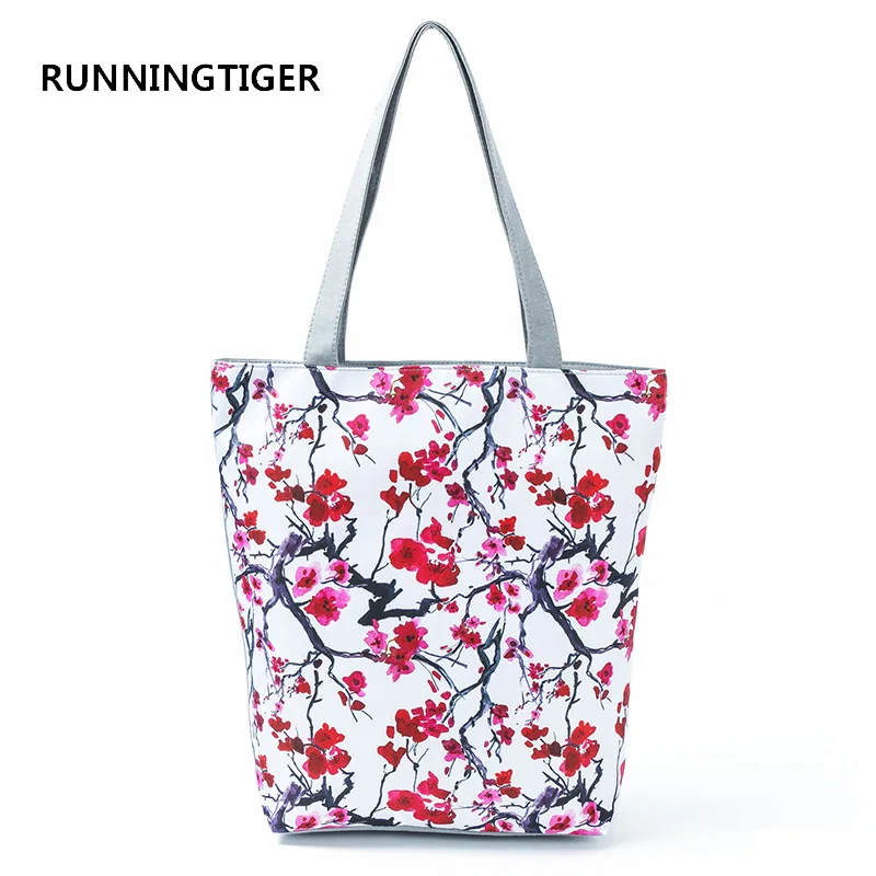 RUNNINGTIGER Plum Blossom Printed Shoulder Bag Women Red Floral Design Tote Handbag Female Daily Use Beach Bag Lady
RUNNINGTIGER Plum Blossom Printed Shoulder Bag Women Red Floral Design Tote Handbag Female Daily Use Beach Bag Lady