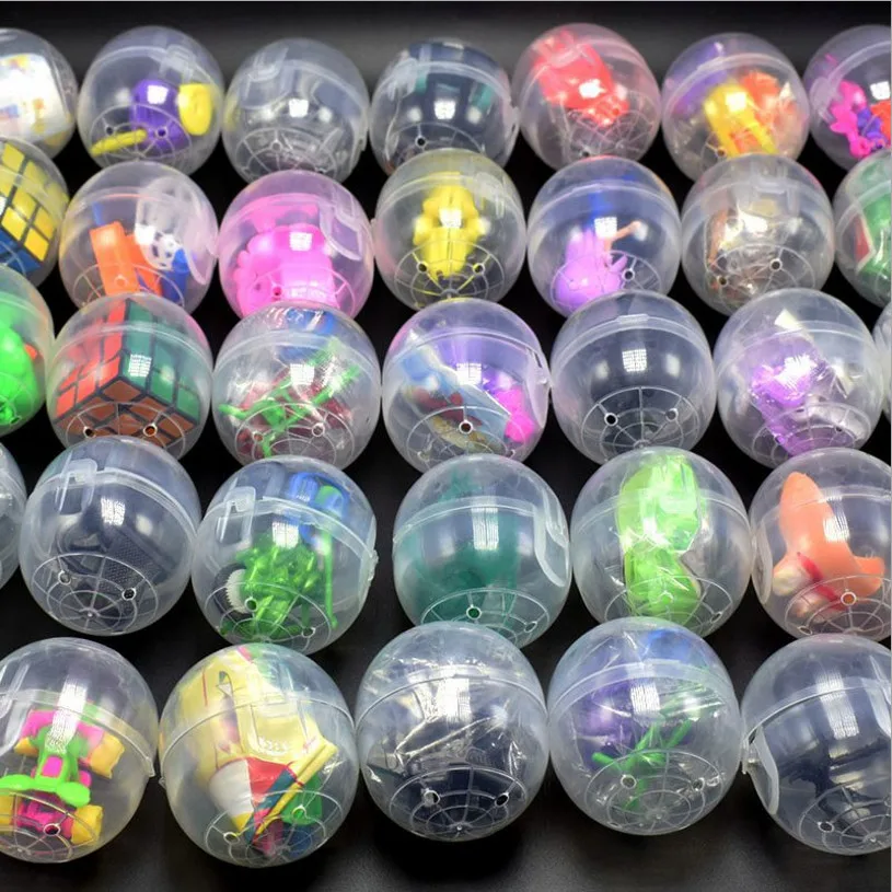 10pc/pack 47mm*55mm clear plastic Siamese capsules toy balls with different toy ramdom mix for vending machine
10pc/pack 47mm*55mm clear plastic Siamese capsules toy balls with different toy ramdom mix for vending machine