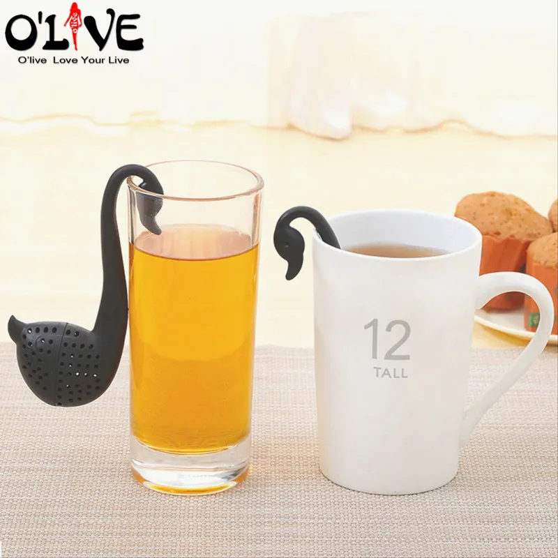 

Plastic Tea Infusers Swan Note Tea Strainer Sieve Filter Coffee Mesh Teaball Teabag For Puer Oolong Da Hong Pao Tieguanyin