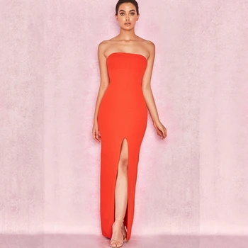 2019 New Style Red Strapless Maxi Dress Sexy High Split Backless Long Women Summer Celebrity Vestidos Clubwear Wholesale
2019 New Style Red Strapless Maxi Dress Sexy High Split Backless Long Women Summer Celebrity Vestidos Clubwear Wholesale