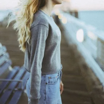 Hoodies Sweatshirt Casual Long Sleeve Pullover Shirt Loose Crop Top Letter Printted Short Sweatshirt Cotton 2018 Autumn
Hoodies Sweatshirt Casual Long Sleeve Pullover Shirt Loose Crop Top Letter Printted Short Sweatshirt Cotton 2018 Autumn