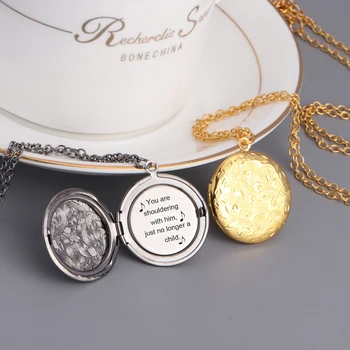 Locket Necklace Jewelry You Are Shouldering With Him Just No Longer Child Openable Box Words Loving Gift Sweater Link Chain
Locket Necklace Jewelry You Are Shouldering With Him Just No Longer Child Openable Box Words Loving Gift Sweater Link Chain