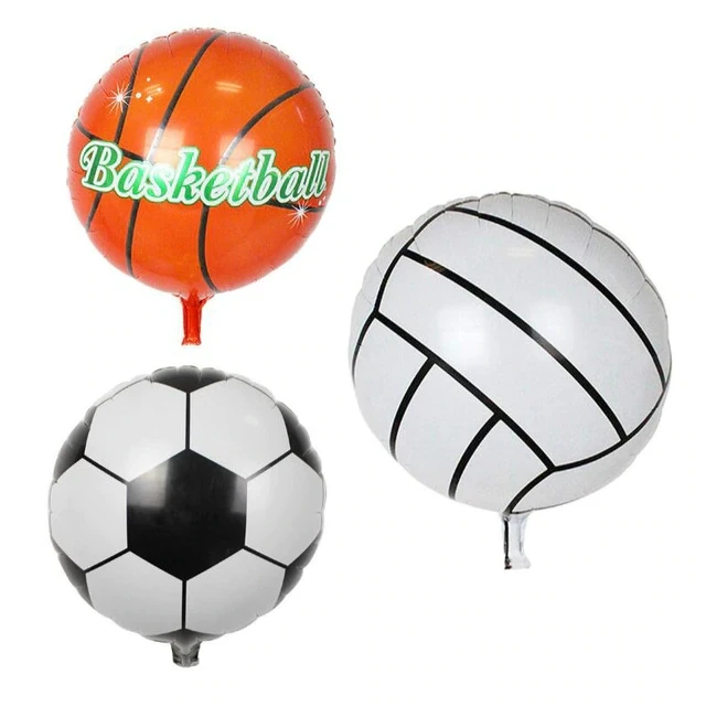 3pc 18inch Football Basketball Volleyball Foil Balloon Round Sport Ball Shape Inflatable Air Ballon Kids toy Birthday Party Gift
3pc 18inch Football Basketball Volleyball Foil Balloon Round Sport Ball Shape Inflatable Air Ballon Kids toy Birthday Party Gift