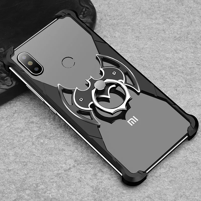 OATSBASF Luxury Original Bumper Airbag Metal Case for Xiaomi MI 8 Case 360 Degree All-round Shock Drop proof Case Bat Design
OATSBASF Luxury Original Bumper Airbag Metal Case for Xiaomi MI 8 Case 360 Degree All-round Shock Drop proof Case Bat Design