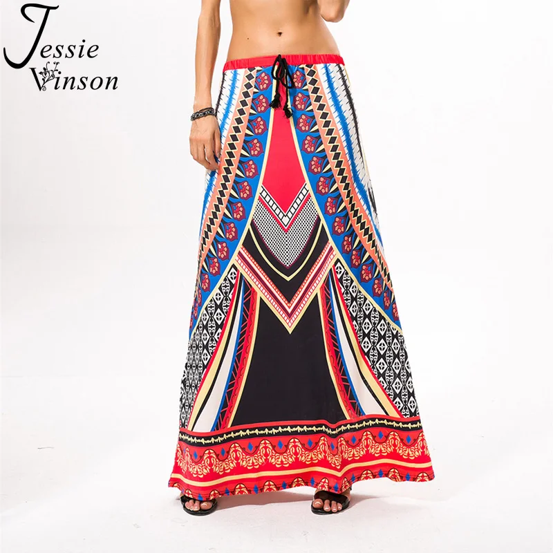 Jessie Vinson Bohemia Style Retro Print Summer Long Skirt Beach Casual Expansion Maxi Ice Silk Skirts Women Fashion Skirt
Jessie Vinson Bohemia Style Retro Print Summer Long Skirt Beach Casual Expansion Maxi Ice Silk Skirts Women Fashion Skirt