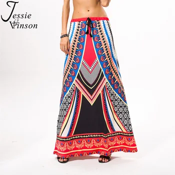 Jessie Vinson Bohemia Style Retro Print Summer Long Skirt Beach Casual Expansion Maxi Ice Silk Skirts Women Fashion Skirt
Jessie Vinson Bohemia Style Retro Print Summer Long Skirt Beach Casual Expansion Maxi Ice Silk Skirts Women Fashion Skirt