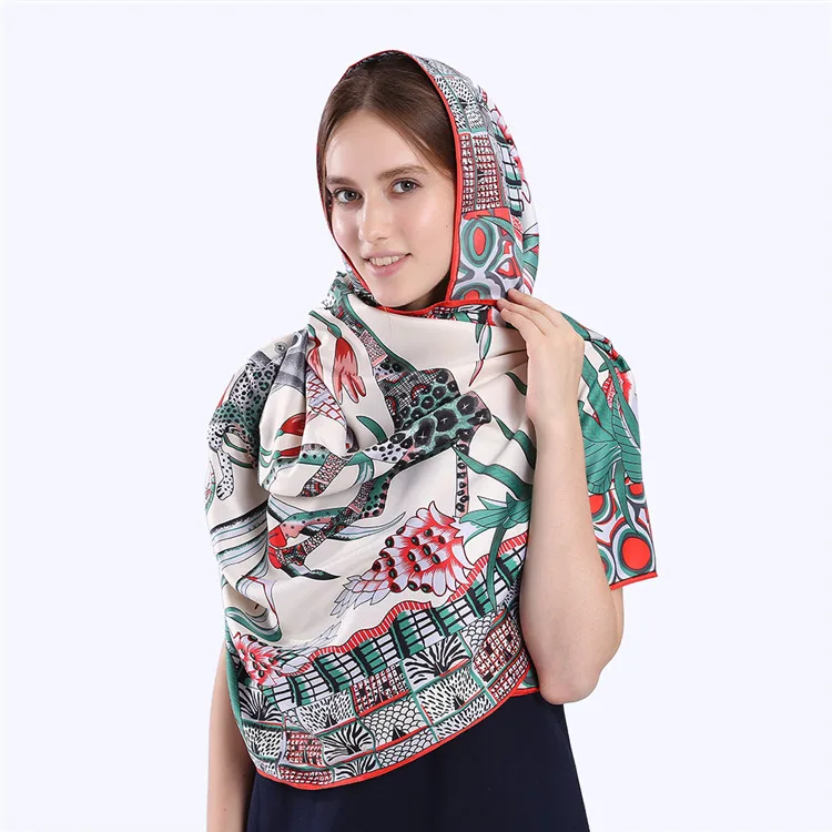 POBING 100% Twill Silk Square Scarf Animals Print Women Scarves&Wrap Giraffe Neckerchief Spanish Foulards cachecol Large Bandana
POBING 100% Twill Silk Square Scarf Animals Print Women Scarves&Wrap Giraffe Neckerchief Spanish Foulards cachecol Large Bandana