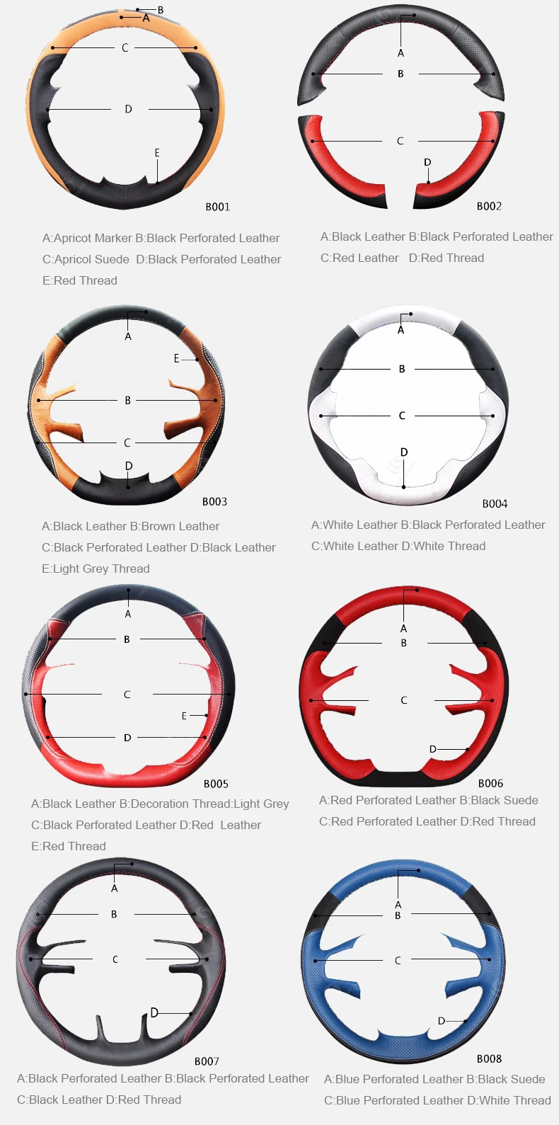 customization steering wheel cover style 02