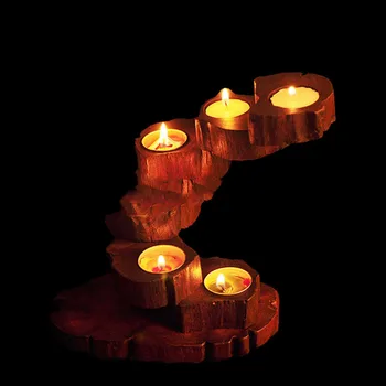 Wood Candlestick Holders Tea Lights Candleholder Morocco Nordic Decoration Home Antique Candle Holder Vintage JKL155
Wood Candlestick Holders Tea Lights Candleholder Morocco Nordic Decoration Home Antique Candle Holder Vintage JKL155
