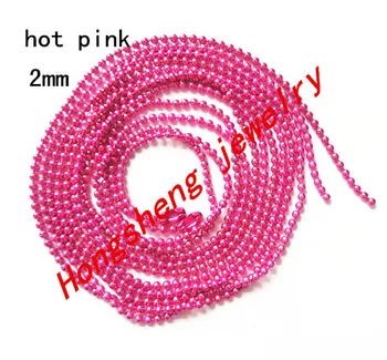 Wholesale hot pink color 70cmx2mm 100 pcs/lot Long:70cm, Beads:2mm ,Ball Chain Necklace W / Connector
Wholesale hot pink color 70cmx2mm 100 pcs/lot Long:70cm, Beads:2mm ,Ball Chain Necklace W / Connector