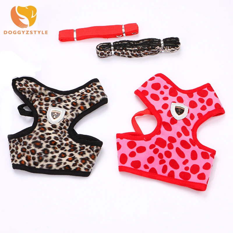 Fashion Leopard Pattern Cat Dog Harness Traction rope Breathable mesh Cloth Chest Strap 2-Color Dog Leash DOGGYZSTYLE
Fashion Leopard Pattern Cat Dog Harness Traction rope Breathable mesh Cloth Chest Strap 2-Color Dog Leash DOGGYZSTYLE