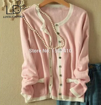 LOVELYDONKEYfree shipping New knitted sweater Winter cashmere sweater bow women top pure cashmere sweater cardigan coat M3
LOVELYDONKEYfree shipping New knitted sweater Winter cashmere sweater bow women top pure cashmere sweater cardigan coat M3