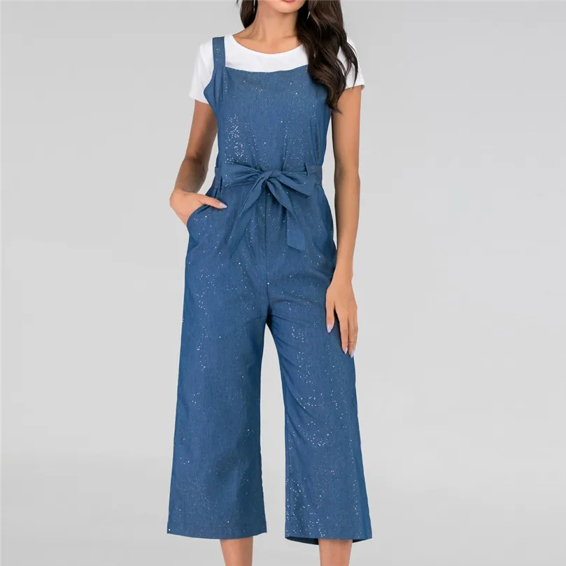 New Summer Causl Loose Denim Playsuit Women Spaghetti Strap Bodysuits Pants Knee-Length Overall Women Rompers Students #15
New Summer Causl Loose Denim Playsuit Women Spaghetti Strap Bodysuits Pants Knee-Length Overall Women Rompers Students #15