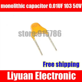 Free shipping MLCC / monolithic capacitor 0.01UF 103 10NF 50V multi-layer ceramic capacitor / pitch 5.08MM / Accuracy 20%
Free shipping MLCC / monolithic capacitor 0.01UF 103 10NF 50V multi-layer ceramic capacitor / pitch 5.08MM / Accuracy 20%
