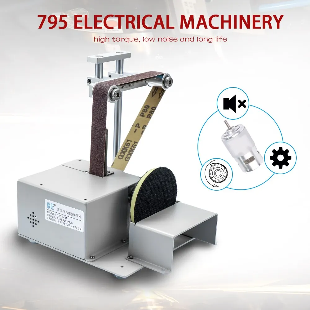 Multifunctional Grinder Mini Electric Belt Sander Diy Polishing Grinding Machine Cutter Edges Sharpener Belt Grinder Sanding
Multifunctional Grinder Mini Electric Belt Sander Diy Polishing Grinding Machine Cutter Edges Sharpener Belt Grinder Sanding