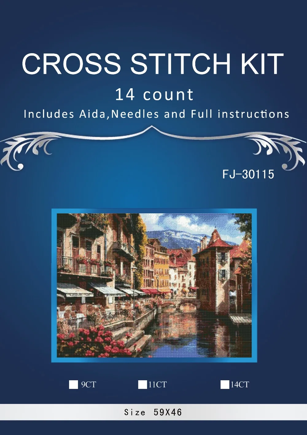 Top Quality Beautiful Lovely Counted Cross Stitch Kit Landscape Embroidery Cross stitch set Venice commercial city
Top Quality Beautiful Lovely Counted Cross Stitch Kit Landscape Embroidery Cross stitch set Venice commercial city