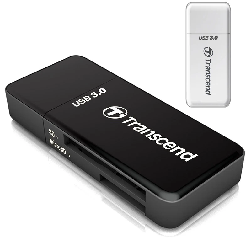 

Transcend Original 2 in 1 High Speed USB 3.0 Card Reader Adapter For SDHC/ SDXC/ microSDHC/ microSDXC /UHS-I TF Card Adaptor