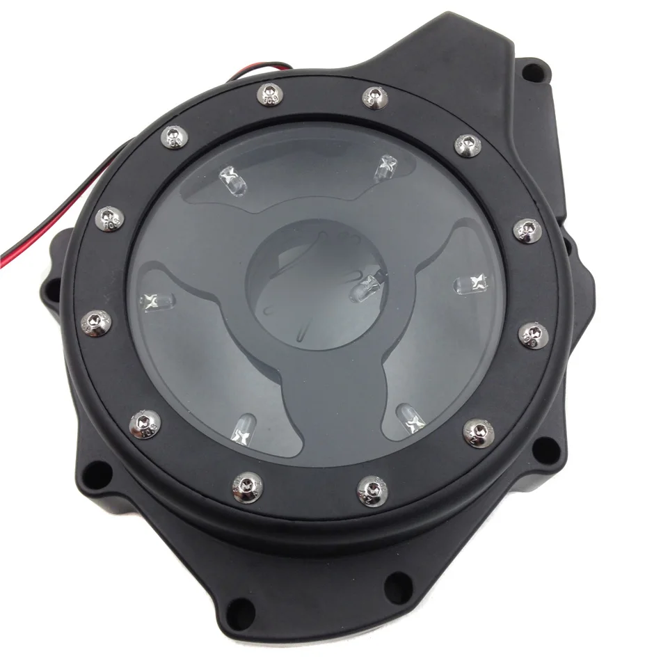 Aftermarket free shipping Motorcycle parts white LED see through Engine Stator Cover fit for Suzi GSX1300R Hayabusa 99-13 BlacK
Aftermarket free shipping Motorcycle parts white LED see through Engine Stator Cover fit for Suzi GSX1300R Hayabusa 99-13 BlacK
