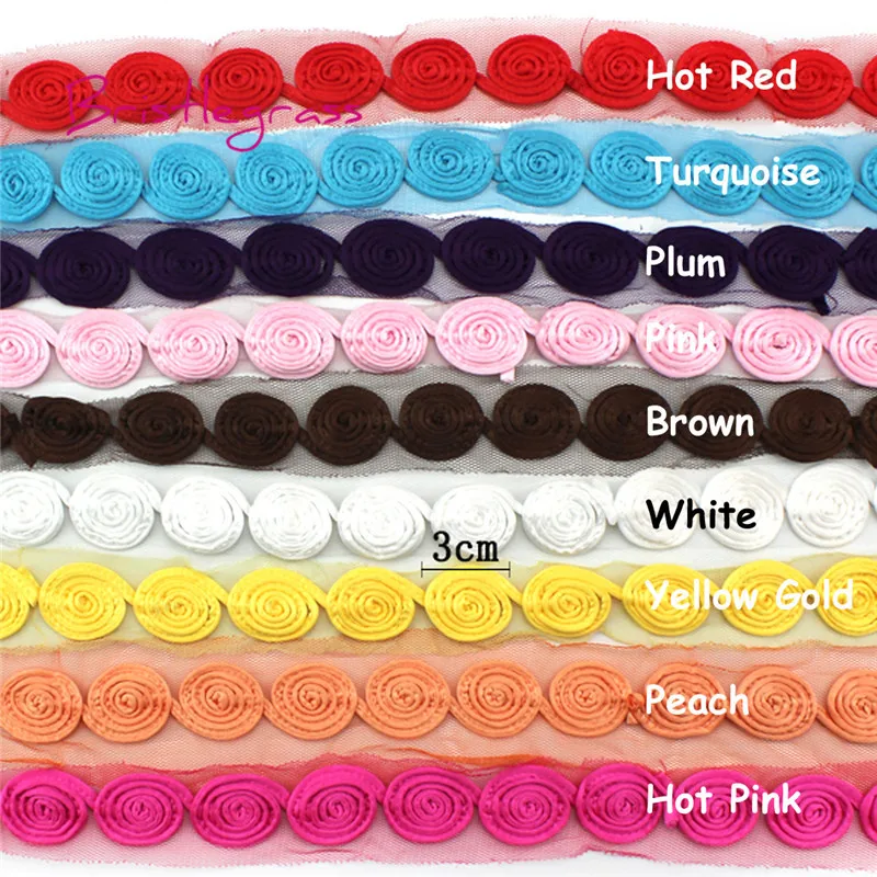 BRISTLEGRASS 1 Yard 1.38" 3.5cm Chiffon Disk Flower Tulle Mesh Lace Trim Kids Headband Bridal Wedding Dress Costume Sewing Craft
BRISTLEGRASS 1 Yard 1.38" 3.5cm Chiffon Disk Flower Tulle Mesh Lace Trim Kids Headband Bridal Wedding Dress Costume Sewing Craft
