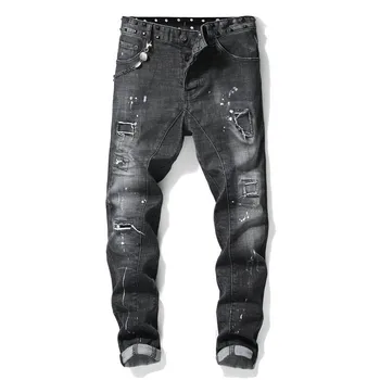 Mcikkny Fashion Men's Hi Street Ripped Jeans Pants Slim Stretch Denim Trousers Male Streetwear Jeans Jogger Washed Straight
Mcikkny Fashion Men's Hi Street Ripped Jeans Pants Slim Stretch Denim Trousers Male Streetwear Jeans Jogger Washed Straight