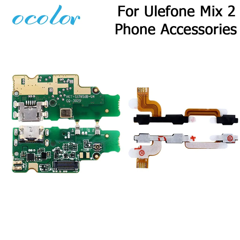 Ocolor для Ulefone Mix 2 USB порт разъем зарядная плата с гибким кабелем печатная кнопка