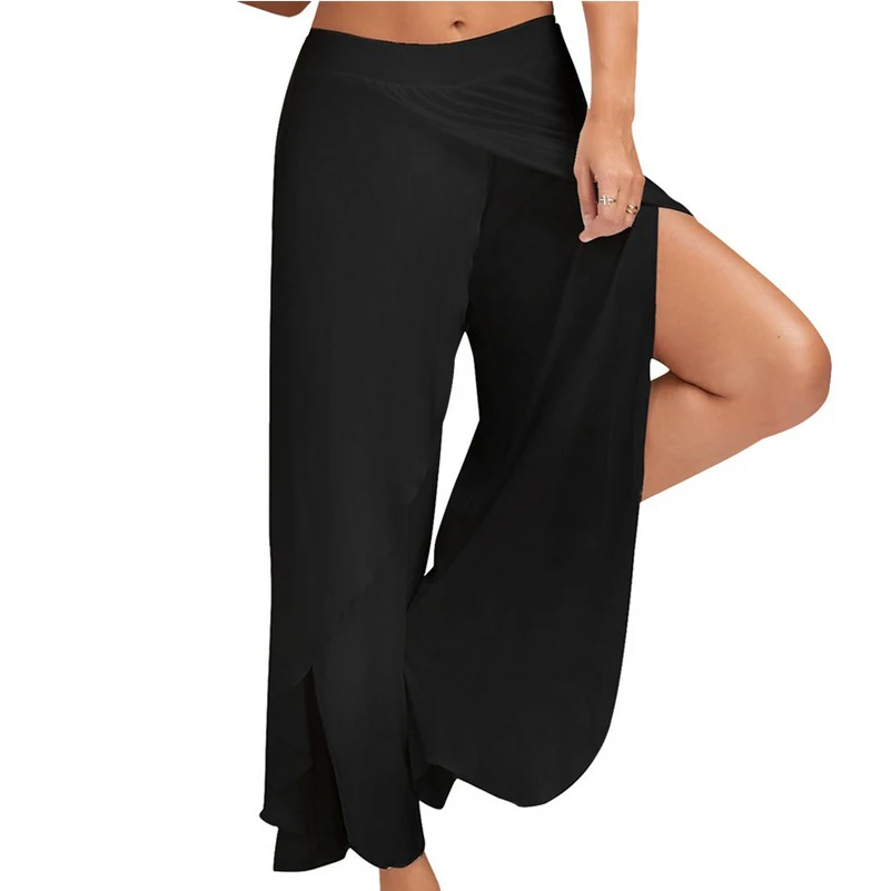Women Long Pants Summer Autumn Casual Style Loose Large Size High Waist Black White Solid Wide Leg Pant Elastic Waist Fashion
Women Long Pants Summer Autumn Casual Style Loose Large Size High Waist Black White Solid Wide Leg Pant Elastic Waist Fashion