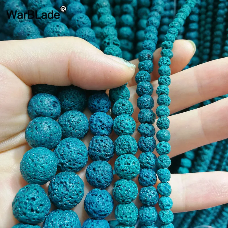 Natural Volcanic Stone Beads Blue Green Rock Lava Round Loose Stone Beads 4 6 8 10 12mm For DIY Necklace Bracelet Jewelry Making
Natural Volcanic Stone Beads Blue Green Rock Lava Round Loose Stone Beads 4 6 8 10 12mm For DIY Necklace Bracelet Jewelry Making