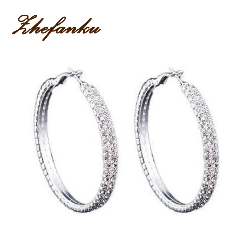 2017 Fashion Crystal Rhinestone Exaggerated Luxury Round Big Circle Double Row Crystal Earrings Female Ear Ring
2017 Fashion Crystal Rhinestone Exaggerated Luxury Round Big Circle Double Row Crystal Earrings Female Ear Ring