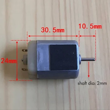 High Speed Micro Carbon Brush Motor DC 3-7.2V High Torque Strong Magnetic 280 Motor for DIY Models 7000-17000rpm, Shaft Dia 2mm 
High Speed Micro Carbon Brush Motor DC 3-7.2V High Torque Strong Magnetic 280 Motor for DIY Models 7000-17000rpm, Shaft Dia 2mm