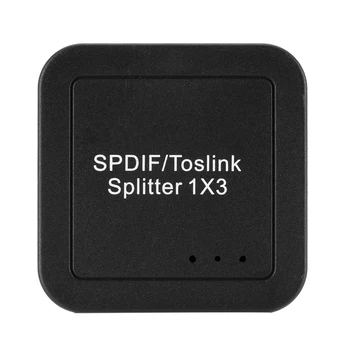 Portable 1 Input 3 Audio Splitter Adapter Mini SPDIF TOSLINK Digital Optical Audio Switch Splitter EU US Plug
Portable 1 Input 3 Audio Splitter Adapter Mini SPDIF TOSLINK Digital Optical Audio Switch Splitter EU US Plug