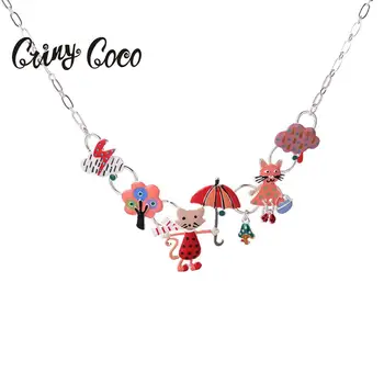 Colorful Enamel Chokers Necklaces for Women 2019 Statement Fashion Animals Cats Alloy Tree Cloud Women's Necklace Vintage Best
Colorful Enamel Chokers Necklaces for Women 2019 Statement Fashion Animals Cats Alloy Tree Cloud Women's Necklace Vintage Best