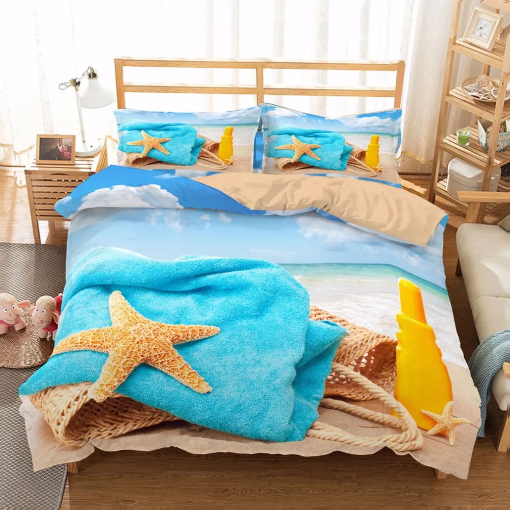 3D print starfish new style Sunbathing beach holiday Bedding set,kids/lovers' gift Duvet cover set
3D print starfish new style Sunbathing beach holiday Bedding set,kids/lovers' gift Duvet cover set