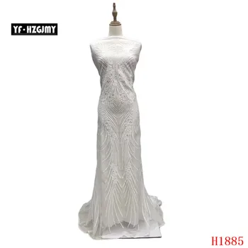 YF HZGJMY White Lace Fabric High Quality Sequin Embroidery Nigeria Net Lace French Wedding Dress Tulle African Lace Fabric A1885
YF HZGJMY White Lace Fabric High Quality Sequin Embroidery Nigeria Net Lace French Wedding Dress Tulle African Lace Fabric A1885