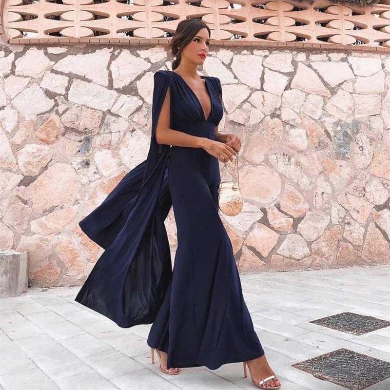 Elegant Blue Women Jumpsuit High Quality Newest Fashion Show Split Long Sleeve Backless Chic Celebeity Party Jumpsuits Wholesale
Elegant Blue Women Jumpsuit High Quality Newest Fashion Show Split Long Sleeve Backless Chic Celebeity Party Jumpsuits Wholesale