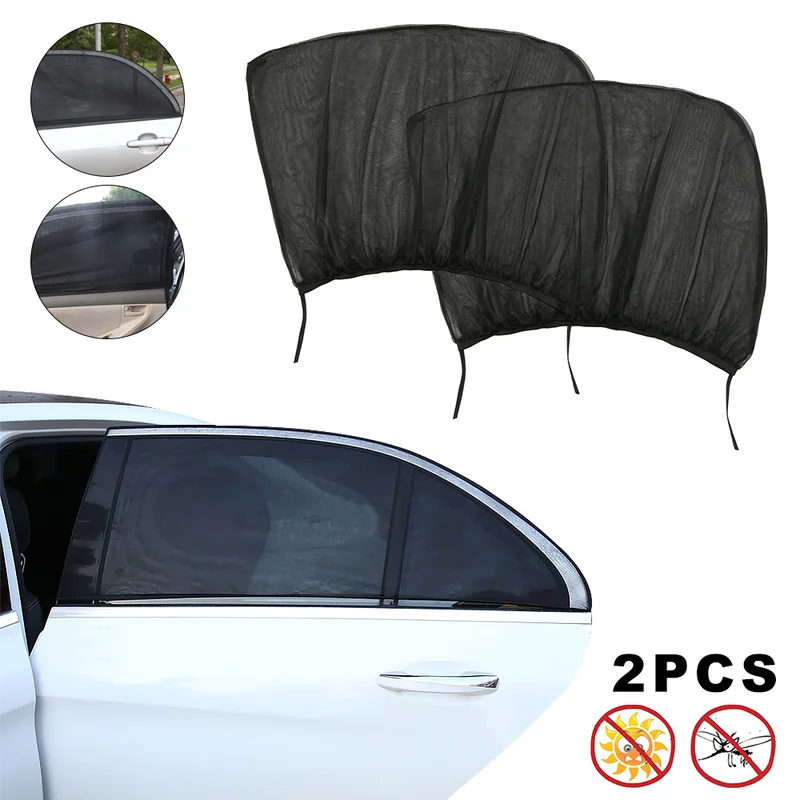 2Pcs Car Rear Window Curtains Sun Shade UV Protection Screen Cover Mesh Sun Visor Summer Kids Children Baby Protect Sunshades 
2Pcs Car Rear Window Curtains Sun Shade UV Protection Screen Cover Mesh Sun Visor Summer Kids Children Baby Protect Sunshades