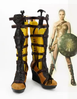 The Movie Wonder Woman Diana Prince Cosplay Costume Shoes Black Cosplay Pu Leather Cool Boots Handmade Custom New
The Movie Wonder Woman Diana Prince Cosplay Costume Shoes Black Cosplay Pu Leather Cool Boots Handmade Custom New