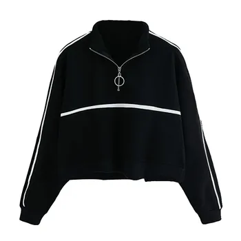 Harajuku Sweatshirt Hooded Hoodies Autumn 2018 Women Streetwear Zipper Striped Hoodie Woman Kpop Clothes Moletom Feminino
Harajuku Sweatshirt Hooded Hoodies Autumn 2018 Women Streetwear Zipper Striped Hoodie Woman Kpop Clothes Moletom Feminino