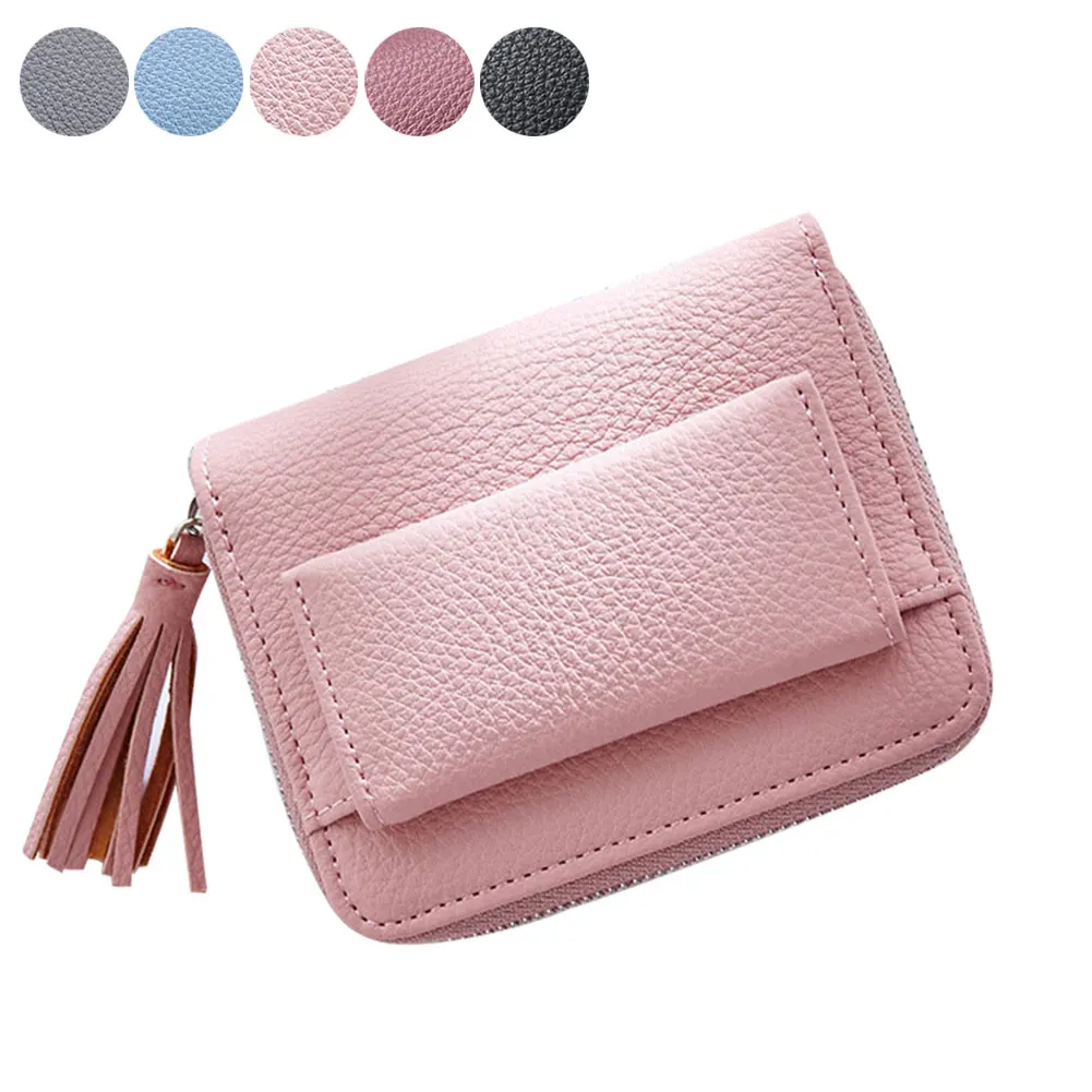 Fashion Women Short Money Wallet Small Wallets Tassel Pendant PU Leather Lady Zipper Coin Pocket Purses Female Cardbag New
Fashion Women Short Money Wallet Small Wallets Tassel Pendant PU Leather Lady Zipper Coin Pocket Purses Female Cardbag New